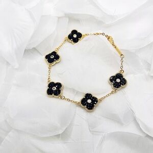 Sparkle Flower Bracelet ✨🌸🖤